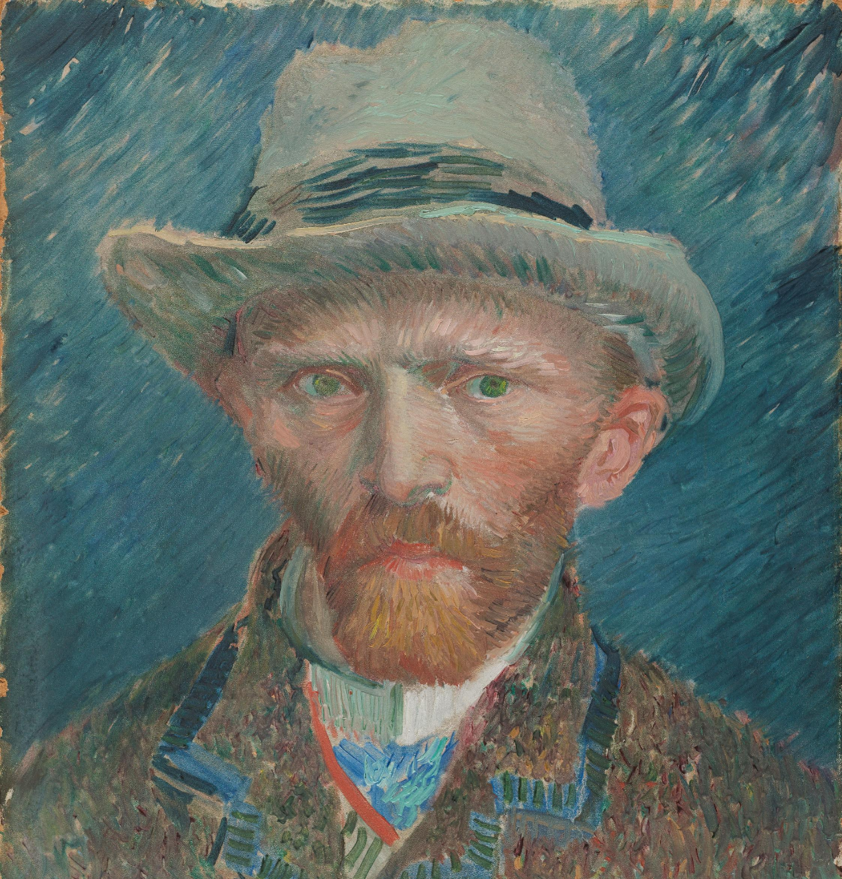 Painting — Van Gogh, Self Portrait, 1887