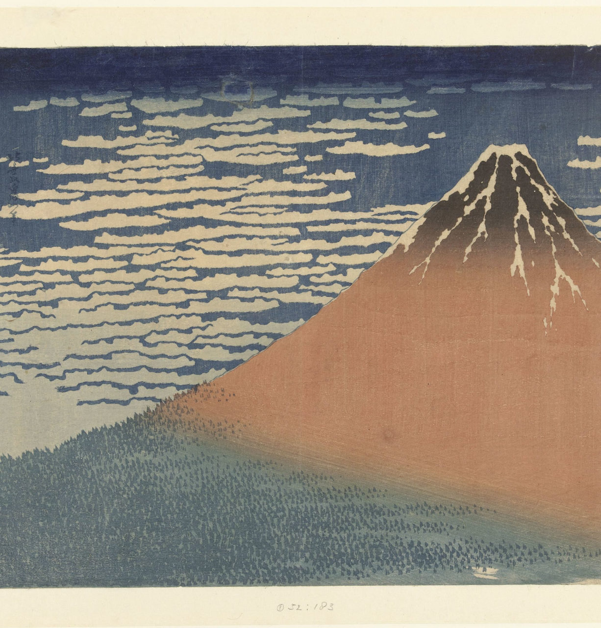 Print — Hokusai, Fine Wind, Clear Weather, 1829–33