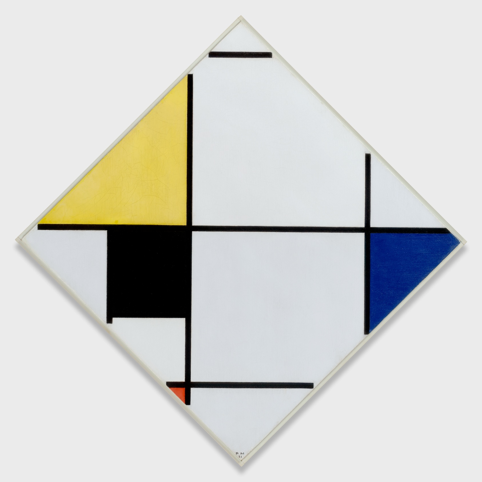 Painting — Mondrian, Lozenge Composition, 1921